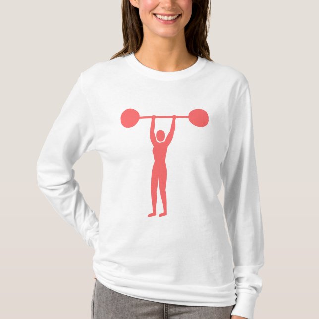 Viktupplyft 02 - Tropisk Rosa Tee Shirt (Framsida)