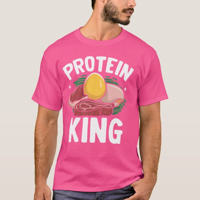 Viktupplyft av protein Kung T Shirt (Framsida)