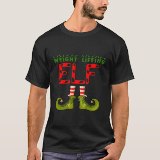 Viktupplyft Elf-gruppens matchande familjen Pajama T Shirt