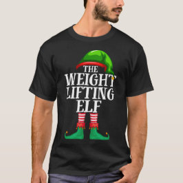 Viktupplyft Elf Matching jul Pajama T Shirt