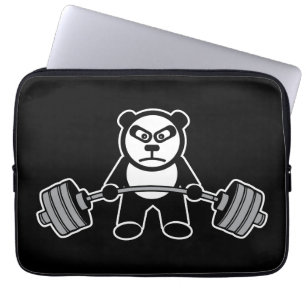 Viktupplyftande Panda Bear Anime - Tecknad Laptop Sleeve