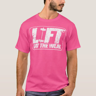 Viktupplyftning av skirt Hiss Gym Fitness vid läck T Shirt