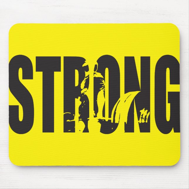 Viktupplyftningsrörelse - STRONG Musmatta (Framsidan)
