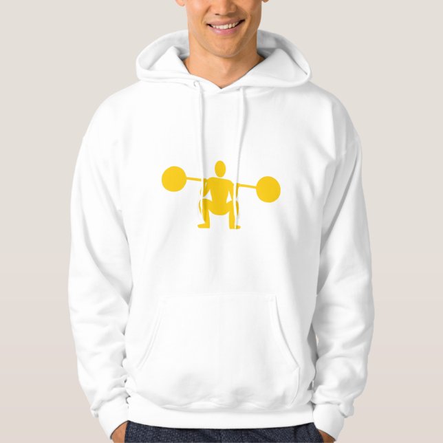 Viktuppmjukare 01 - Gult Tröja Med Luva (Framsida)