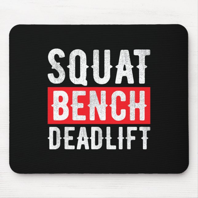 Viktutbildning för bålbanebyggnad i Squat Deadlift Musmatta (Framsidan)
