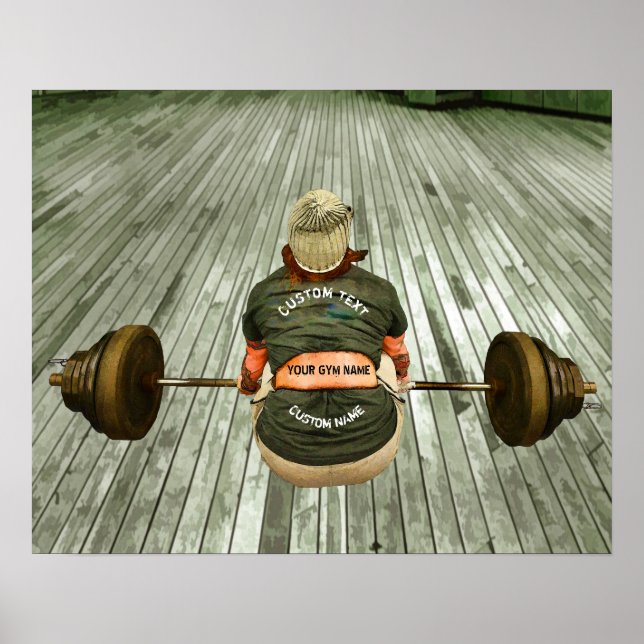 Viktutbildning för grammoägare med ditt namn poster (Framsidan)