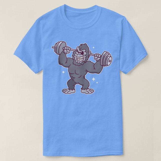 Viktvikt för Gorilla Lifter Gym Body Bu T Shirt (Design framsida)