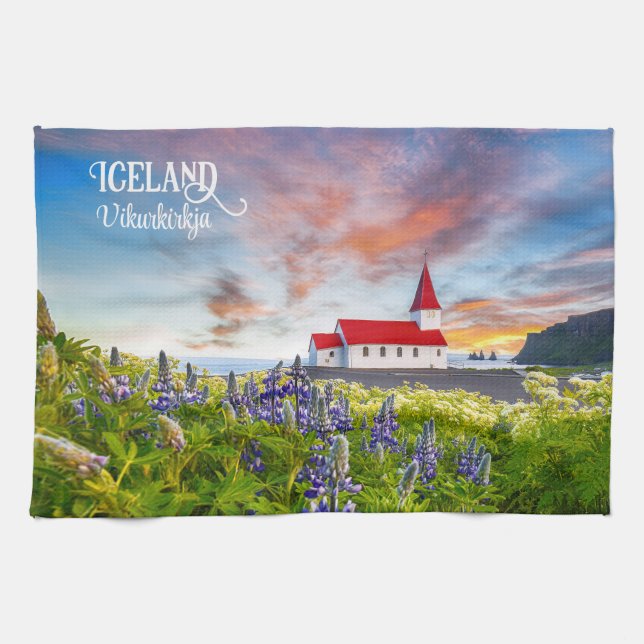 Vikurkirkja, Island Kökshandduk (Horisontell)