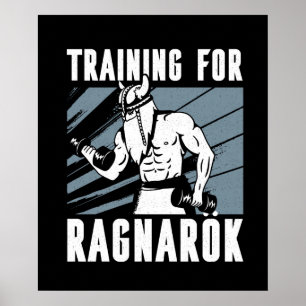 Vikutbildning för Ragnarok Poster