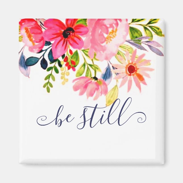 Vila blomstermönster  magnet (Framsidan)