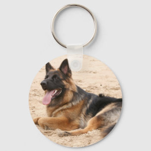 Vila den tyska herdehunden Keychain Nyckelring