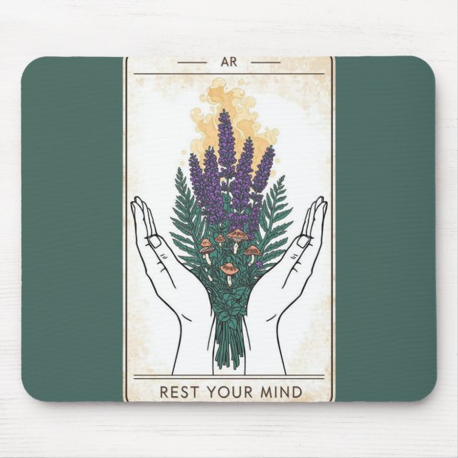 Vila Din Sinne Retro Tarotkort Musmattor (Framsidan)