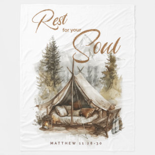 Vila för din själ Christian Boho Blanket Fleecefilt