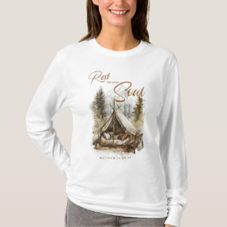 Vila för din själ, kristna Boho Women's Shirt T