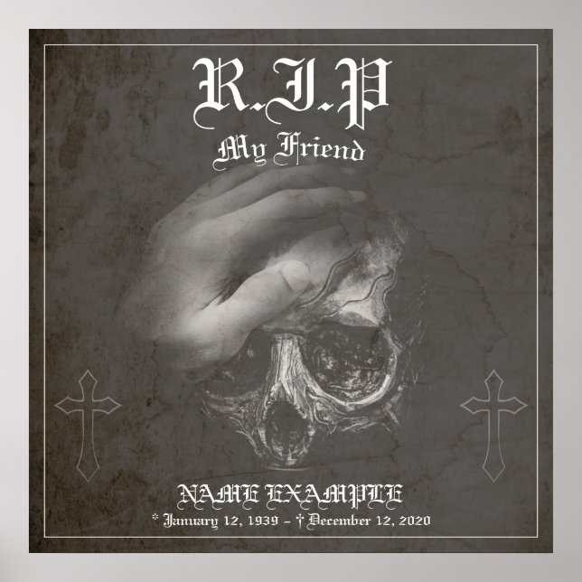 Vila i fred min vän - vintage poster (Framsidan)