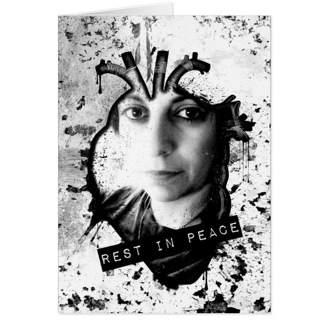 vila i fredens anatomiska hjärta hälsningskort (Framsidan)