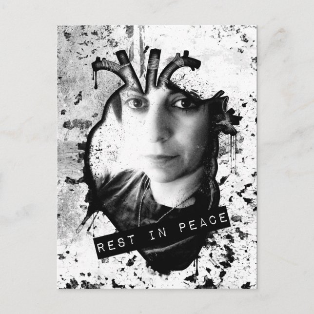 vila i fredens anatomiska hjärta vykort (Framsida)