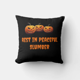 Vila i fredliga slummerpumkins Halloween Kudde