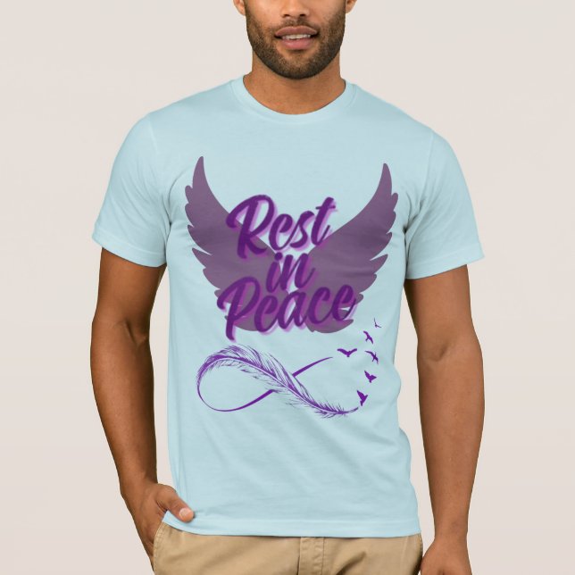 vila i fredskjortor angel vingar t shirt (Framsida)