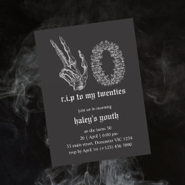Vila i frid 20-tal skelett begravning 30-årsdag inbjudningar