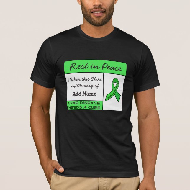 Vila i frid borrelia Till minne av t-shirt (Framsida)