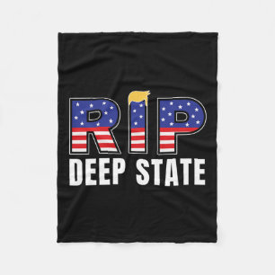 Vila i frid Deep State Roligt President Trump Säge Fleecefilt