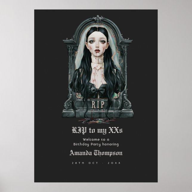 Vila i frid min XX: mörk gothisk glamour födelseda Poster (Framsidan)