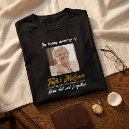Vila i frid T-shirt Skapa personlig minnesstund