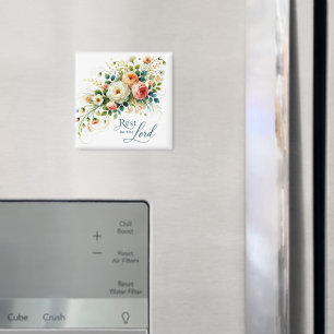 Vila i Herren blommig Magnet