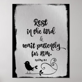 Vila i Lord Bible Verse Poster