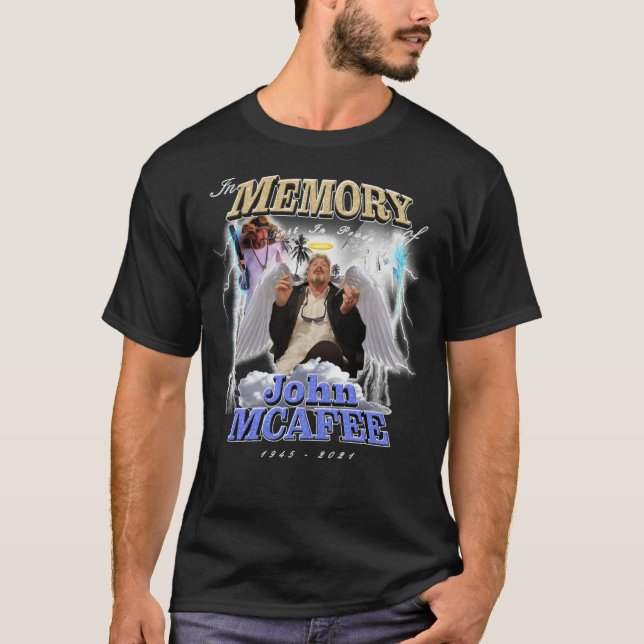 Vila i Peace John McAfee Classic T-Shirt (Framsida)