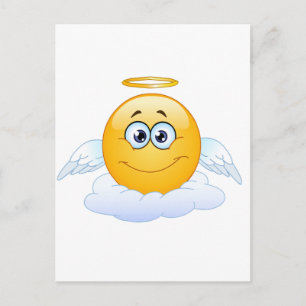 Vila i Peace RIP Heaven Angel Emoji Vykort