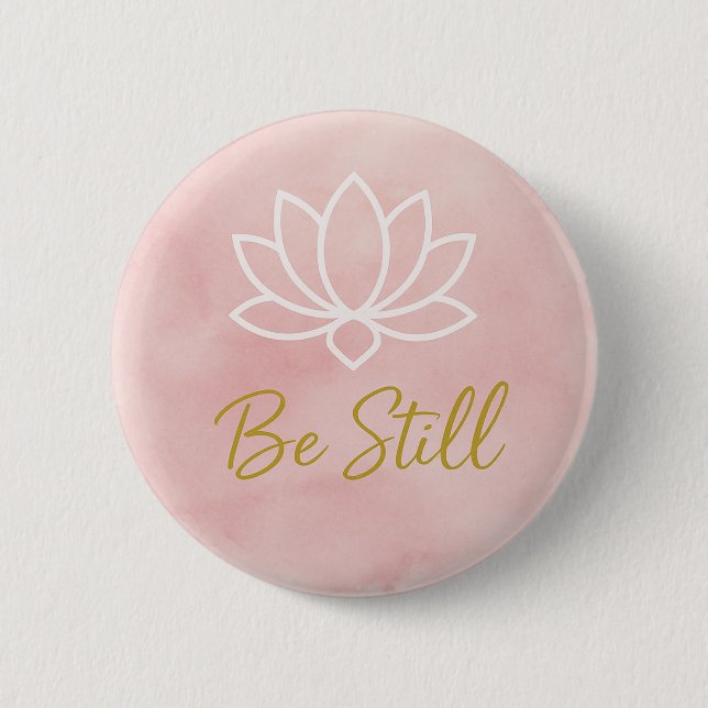 Vila Lotus Sinnesfrid Mindfulness Andlighet Knapp (Framsida)