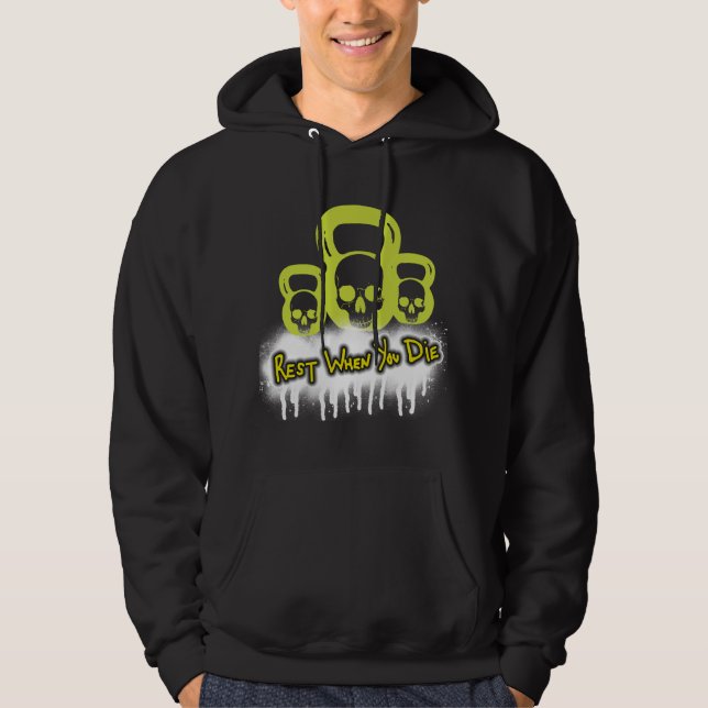 Vila, när du dör hoodie (Framsida)