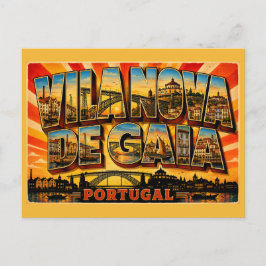 Vila Nova de Gaia Portugal Flodpromenad Vykort
