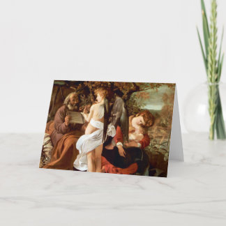 Vila på flyg in i egypten vid Caravaggio Kort