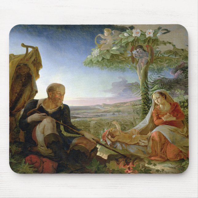 Vila på flyg in i egyptenen, 1805-6 musmatta (Framsidan)