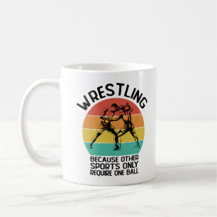 Vila på grund av att andra sportbrottningsWresler Kaffemugg