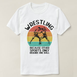 Vila på grund av att andra sportbrottningsWresler T Shirt