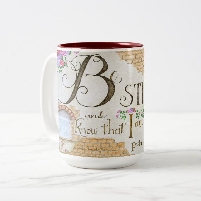 Vila, Psalm 46:10 - Kaffe kopp (Framsida vänster)