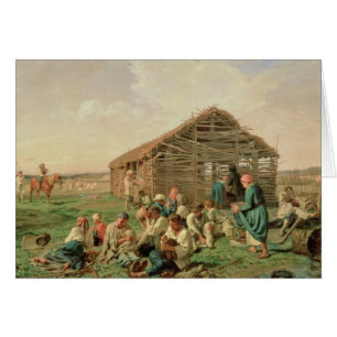 Vila under Haying, 1861 Hälsningskort