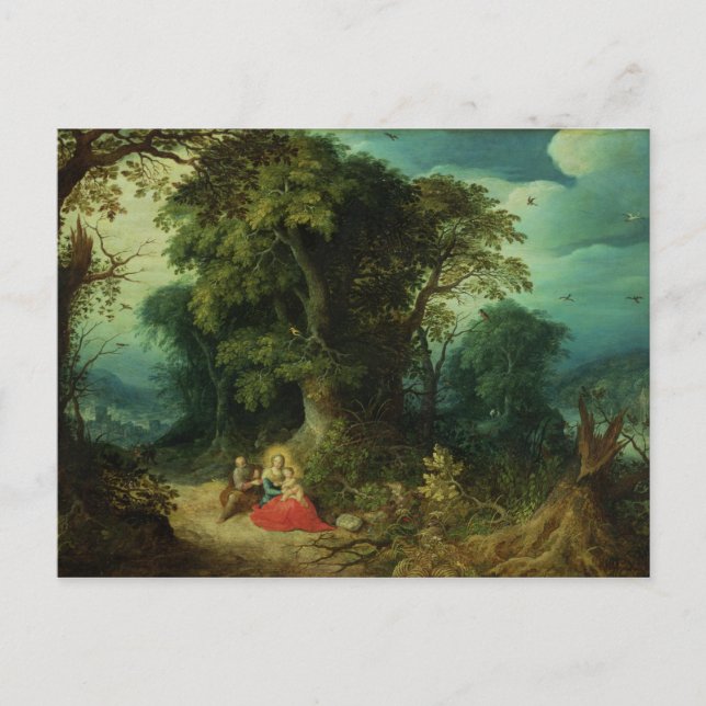 Vilan under flykten till Egypten Vykort (Framsida)