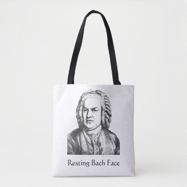 Vilande Bach-ansikte Klassisk musik kompositör Tygkasse (Framsida)