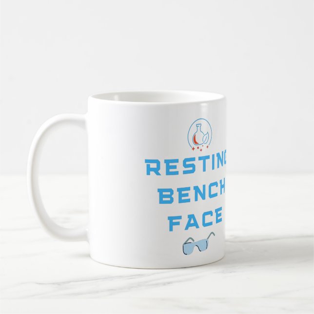 Vilande Bänk Ansikte Laboratorium Kaffemugg (Vänster)