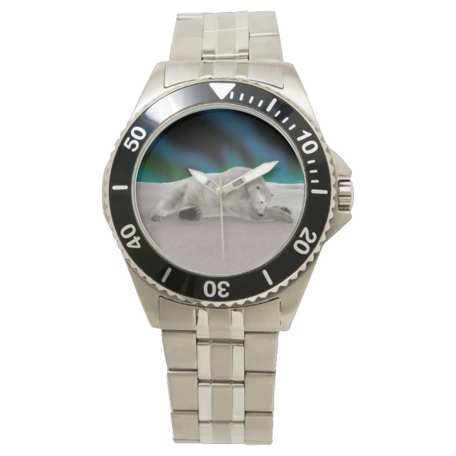 Vilande isbjörn armbandsur (Framsida)