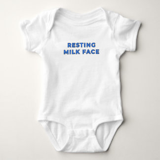 Vilande mjölk ansikte - Blå T Shirt