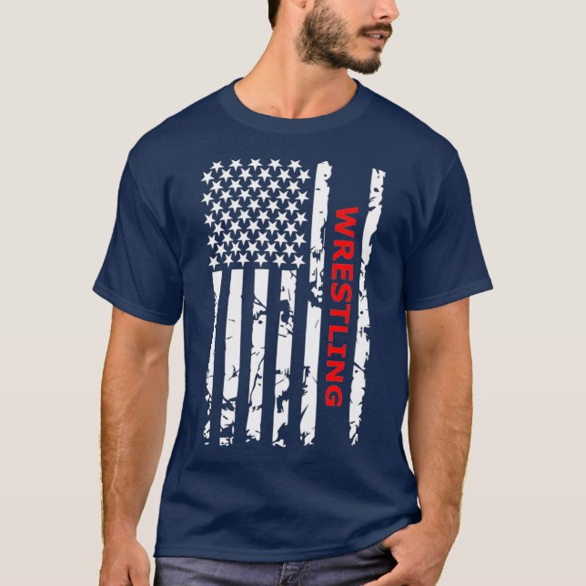 Vilande och brottning för brottning t shirt (Framsida)