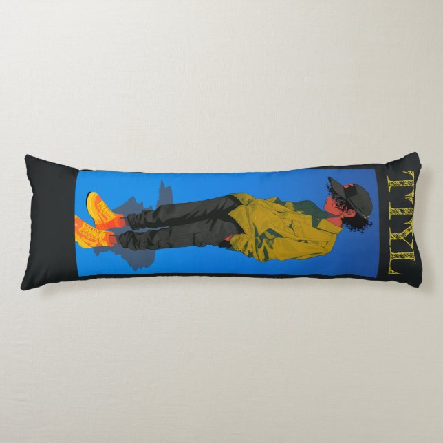 Vilande Vibes, i Blue Kroppskudde (Framsidan)