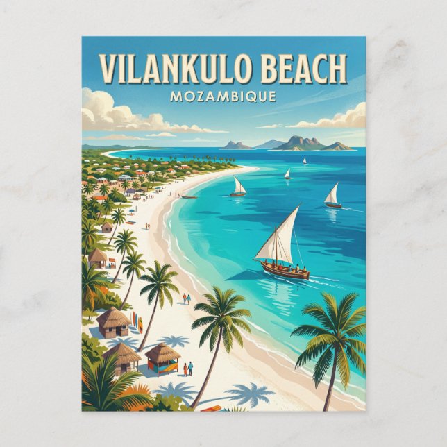 Vilankulo Beach Moçambique Vykort (Framsida)