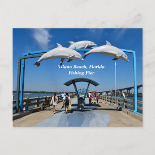 Vilano Beach Florida-pir Helg Vykort